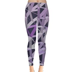 3d Lovely Geo Lines  Iv Leggings  by Uniqued