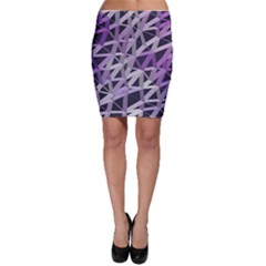 3d Lovely Geo Lines  Iv Bodycon Skirt by Uniqued