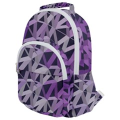 3d Lovely Geo Lines  Iv Rounded Multi Pocket Backpack by Uniqued