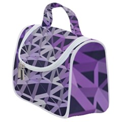 3d Lovely Geo Lines  Iv Satchel Handbag by Uniqued