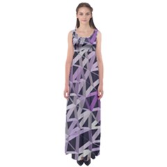 3d Lovely Geo Lines  Iv Empire Waist Maxi Dress by Uniqued