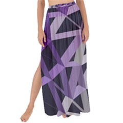 3d Lovely Geo Lines  Iv Maxi Chiffon Tie-up Sarong by Uniqued