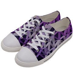 3d Lovely Geo Lines  Iv Men s Low Top Canvas Sneakers by Uniqued