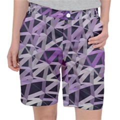 3d Lovely Geo Lines  Iv Pocket Shorts by Uniqued