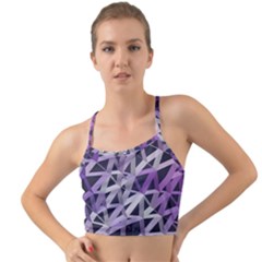 3d Lovely Geo Lines  Iv Mini Tank Bikini Top by Uniqued