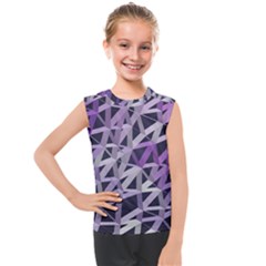 3d Lovely Geo Lines  Iv Kids  Mesh Tank Top by Uniqued