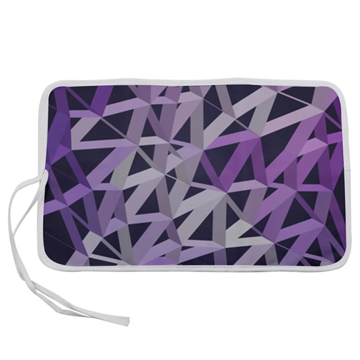 3d Lovely Geo Lines  Iv Pen Storage Case (S)