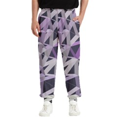 3d Lovely Geo Lines  Iv Men s Elastic Waist Pants by Uniqued