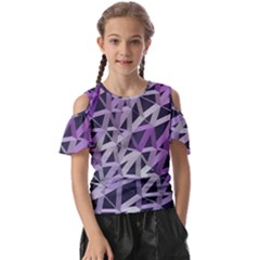 3d Lovely Geo Lines  Iv Kids  Butterfly Cutout Tee by Uniqued