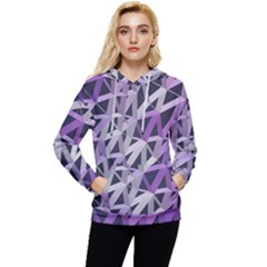 3d Lovely Geo Lines  Iv Women s Lightweight Drawstring Hoodie