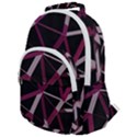 3d Lovely Geo Lines Iii Rounded Multi Pocket Backpack View1