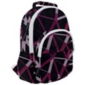 3d Lovely Geo Lines Iii Rounded Multi Pocket Backpack View2