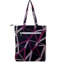 3d Lovely Geo Lines Iii Double Zip Up Tote Bag View2