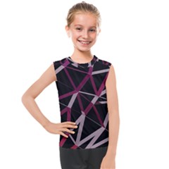 3d Lovely Geo Lines Iii Kids  Mesh Tank Top by Uniqued