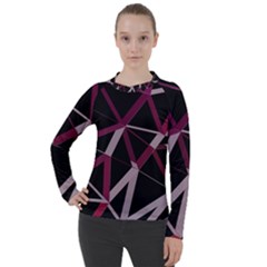 3d Lovely Geo Lines Iii Women s Pique Long Sleeve Tee