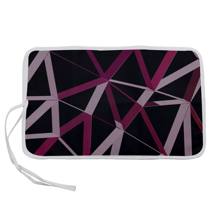 3d Lovely Geo Lines Iii Pen Storage Case (L)