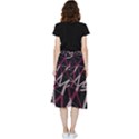 3d Lovely Geo Lines Iii Frill Hi Low Chiffon Skirt View2