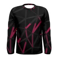 3d Lovely Geo Lines Viii Men s Long Sleeve Tee