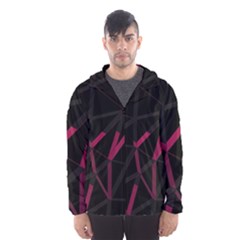 3d Lovely Geo Lines Viii Men s Hooded Windbreaker by Uniqued