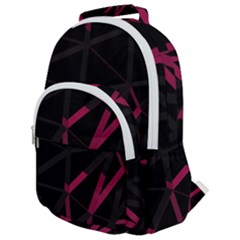 3d Lovely Geo Lines Viii Rounded Multi Pocket Backpack