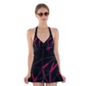 3D Lovely GEO Lines VIII Halter Dress Swimsuit  View1