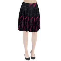 3d Lovely Geo Lines Viii Pleated Skirt by Uniqued