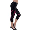 3D Lovely GEO Lines VIII Lightweight Velour Capri Leggings  View4