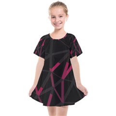 3d Lovely Geo Lines Viii Kids  Smock Dress by Uniqued