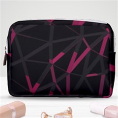 3d Lovely Geo Lines Viii Make Up Pouch (medium) by Uniqued