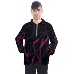 3d Lovely Geo Lines Viii Men s Half Zip Pullover