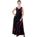 3D Lovely GEO Lines VIII Empire Waist Velour Maxi Dress View1