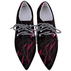 3d Lovely Geo Lines Viii Pointed Oxford Shoes by Uniqued