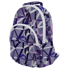 3d Lovely Geo Lines Ix Rounded Multi Pocket Backpack by Uniqued