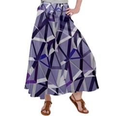 3d Lovely Geo Lines Ix Satin Palazzo Pants by Uniqued