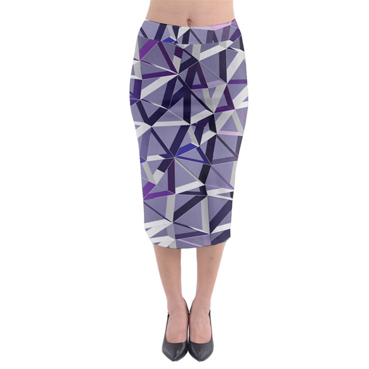 3D Lovely GEO Lines IX Midi Pencil Skirt