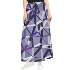 3d Lovely Geo Lines Ix Maxi Chiffon Skirt by Uniqued