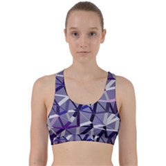 3d Lovely Geo Lines Ix Back Weave Sports Bra by Uniqued