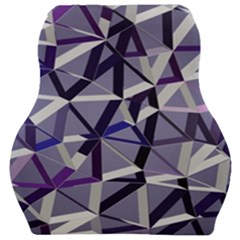 3d Lovely Geo Lines Ix Car Seat Velour Cushion  by Uniqued