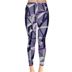 3d Lovely Geo Lines Ix Inside Out Leggings by Uniqued