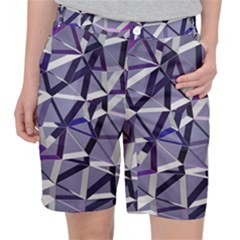 3d Lovely Geo Lines Ix Pocket Shorts by Uniqued