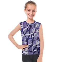 3d Lovely Geo Lines Ix Kids  Mesh Tank Top by Uniqued