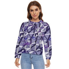 3d Lovely Geo Lines Ix Women s Long Sleeve Raglan Tee