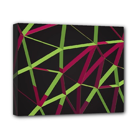 3d Lovely Geo Lines X Canvas 10  X 8  (stretched) by Uniqued