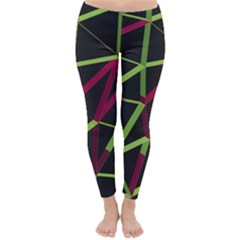 3d Lovely Geo Lines X Classic Winter Leggings by Uniqued