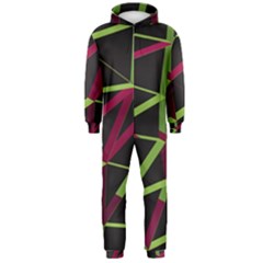 3d Lovely Geo Lines X Hooded Jumpsuit (men) 