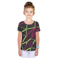 3d Lovely Geo Lines X Kids  One Piece Tee