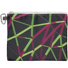 3d Lovely Geo Lines X Canvas Cosmetic Bag (xxxl) by Uniqued