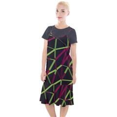 3d Lovely Geo Lines X Camis Fishtail Dress by Uniqued