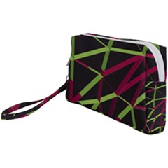 3d Lovely Geo Lines X Wristlet Pouch Bag (small) by Uniqued