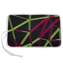 3d Lovely Geo Lines X Pen Storage Case (m) by Uniqued